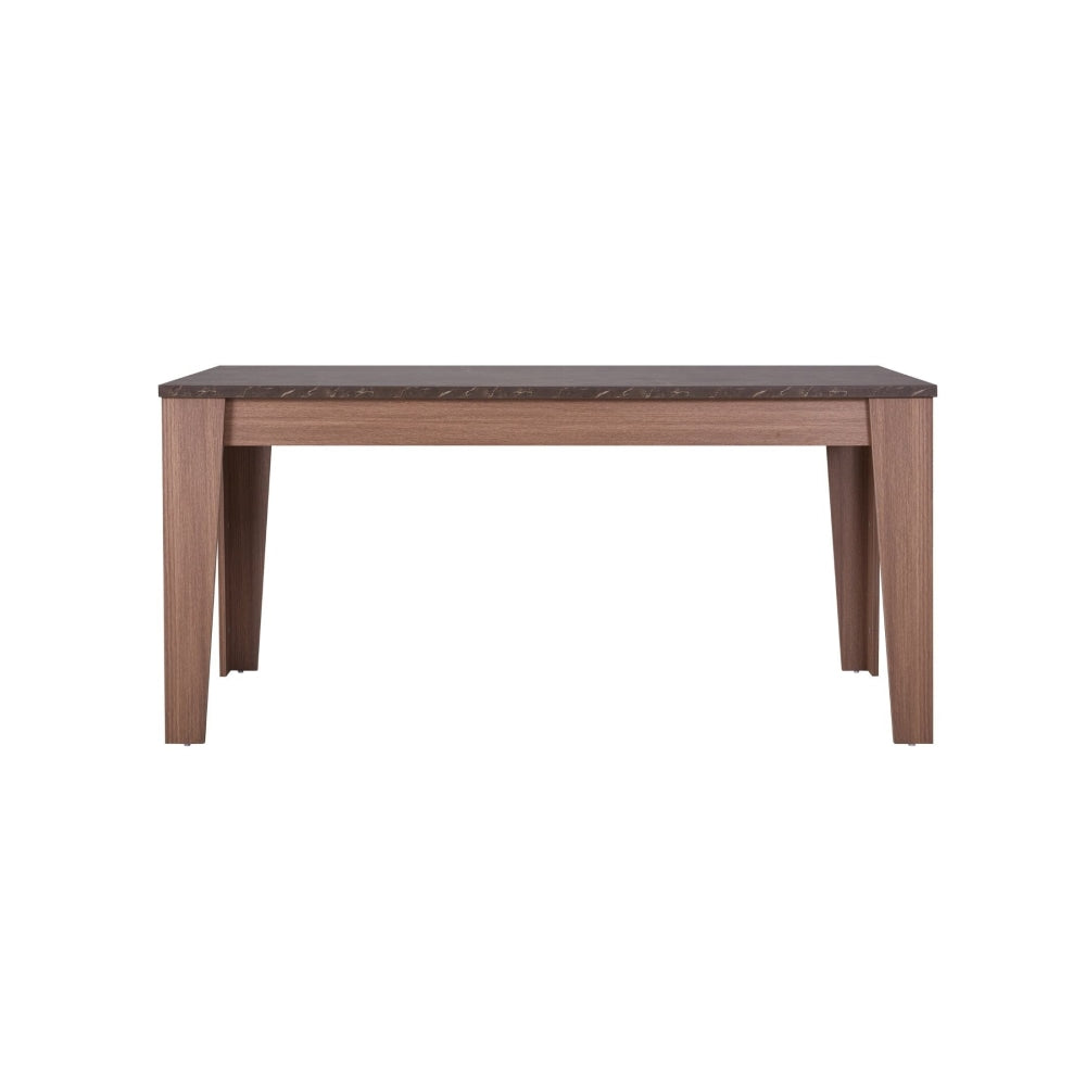 Rectangular Wooden Dining Table 160cm - Grey & Walnut Fast shipping On sale