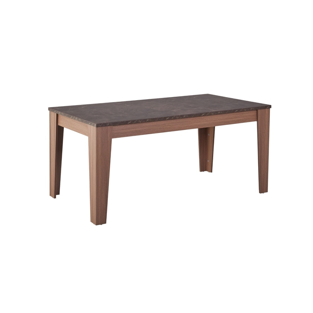 Rectangular Wooden Dining Table 160cm - Grey & Walnut Fast shipping On sale