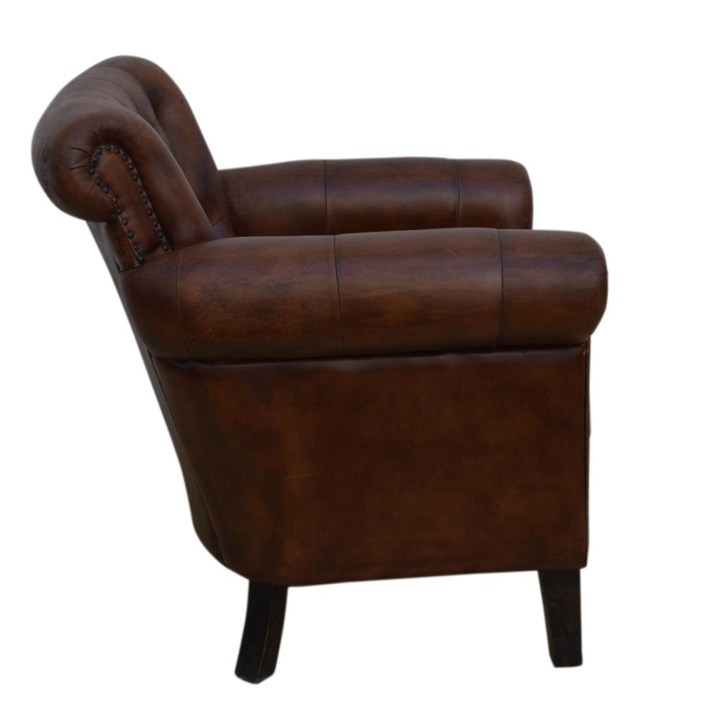 Carson Leather ArmChair Relaxing Accent Chair Fast shipping On sale