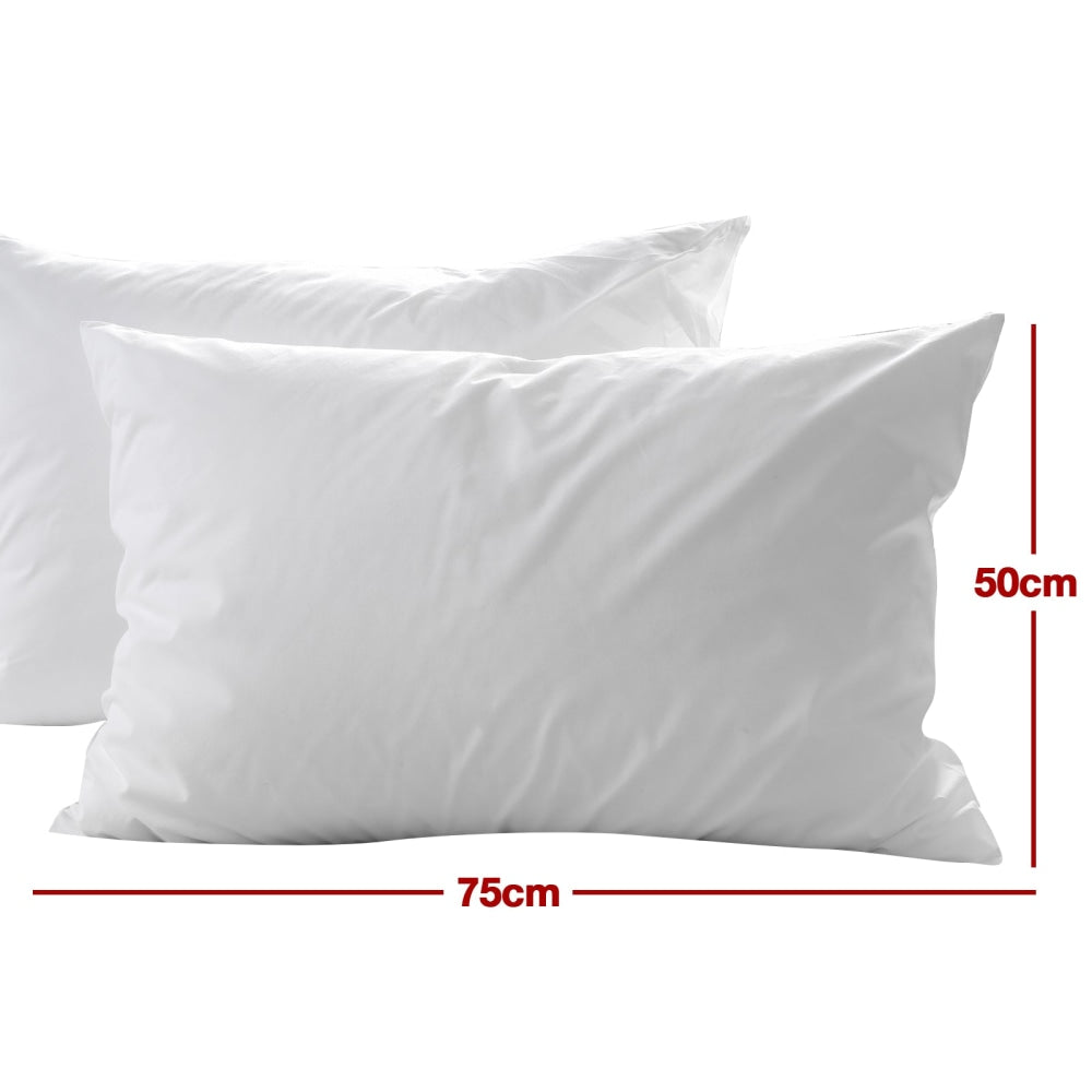 Casa Decor 50% Duck Feather Down Pillow - Twin Pack Fast shipping On sale
