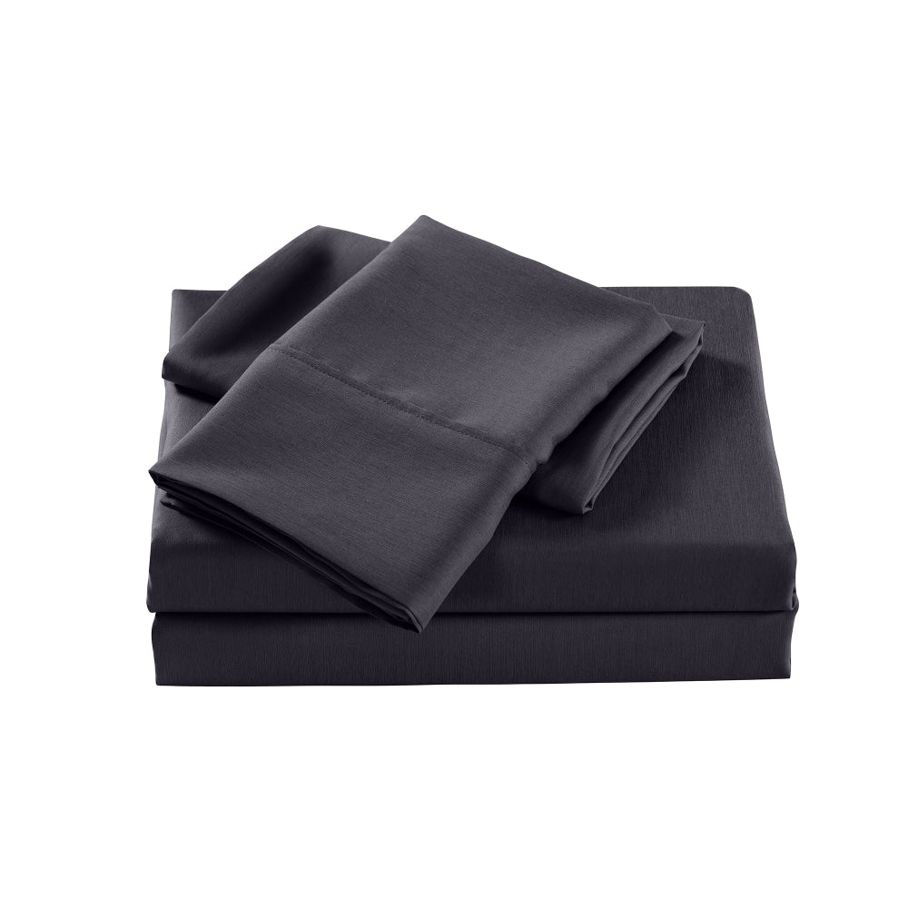 Casa Decor Bamboo Cooling 2000 TC Sheet Set Double Charcoal Bed Fast shipping On sale