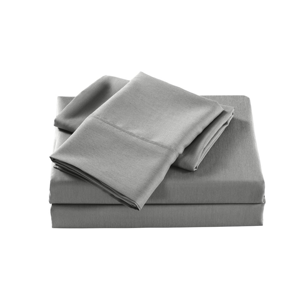 Casa Decor Bamboo Cooling 2000 TC Sheet Set King Cloud Grey Bed Fast shipping On sale