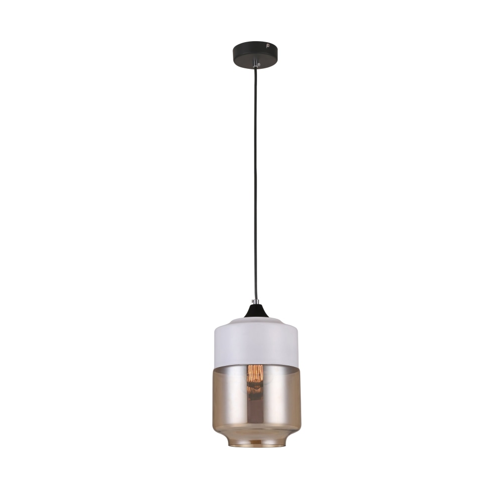 CASA Pendant Lamp Light Interior ES White with Amber Glass Jar OD180mm Fast shipping On sale