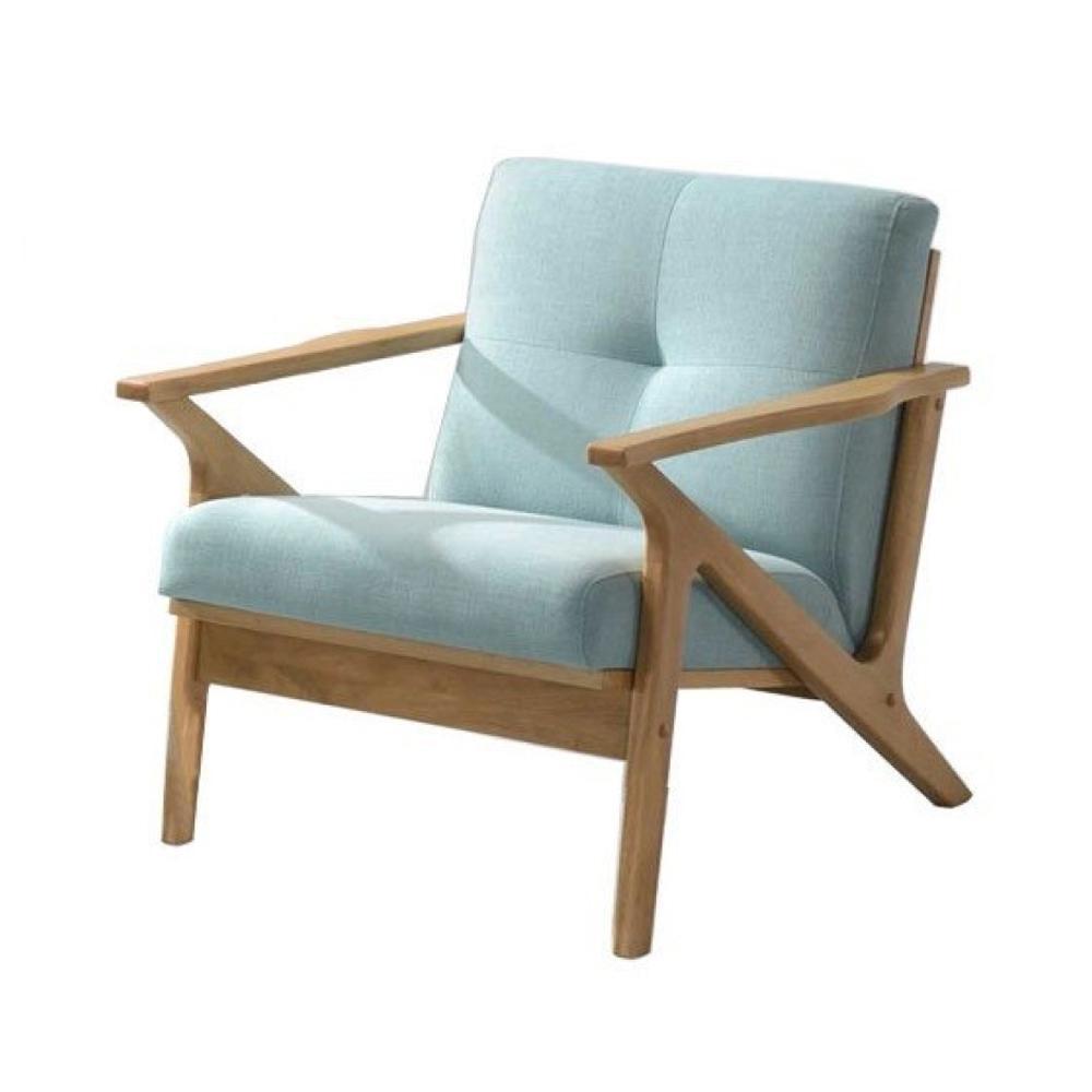 Fabric Lounge Wood Accent ArmChair Couch - Oak Frame - Mint Chair Fast shipping On sale