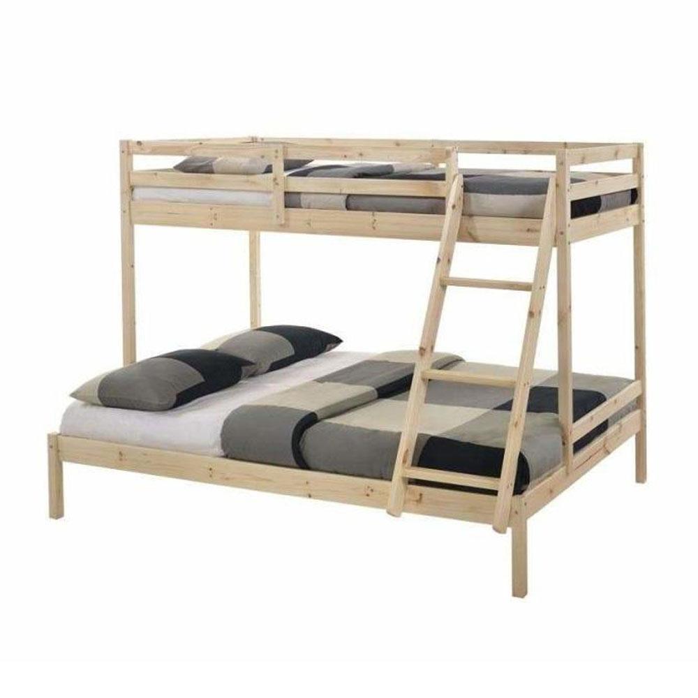 Casper Triple Bunk Bed Frame - Natural Fast shipping On sale