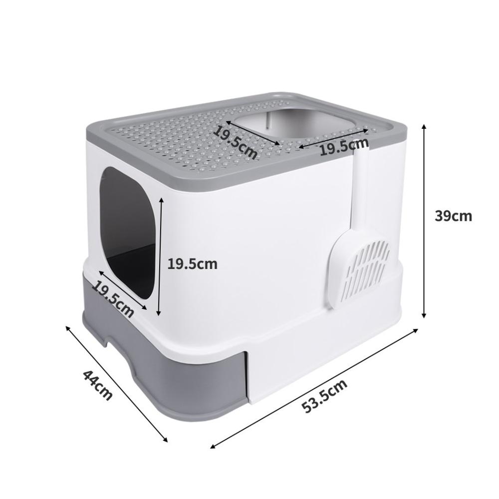 Cat Litter Box Fully Enclosed Kitty Toilet Trapping Sifting Odor Control Basin Supplies Fast shipping On sale