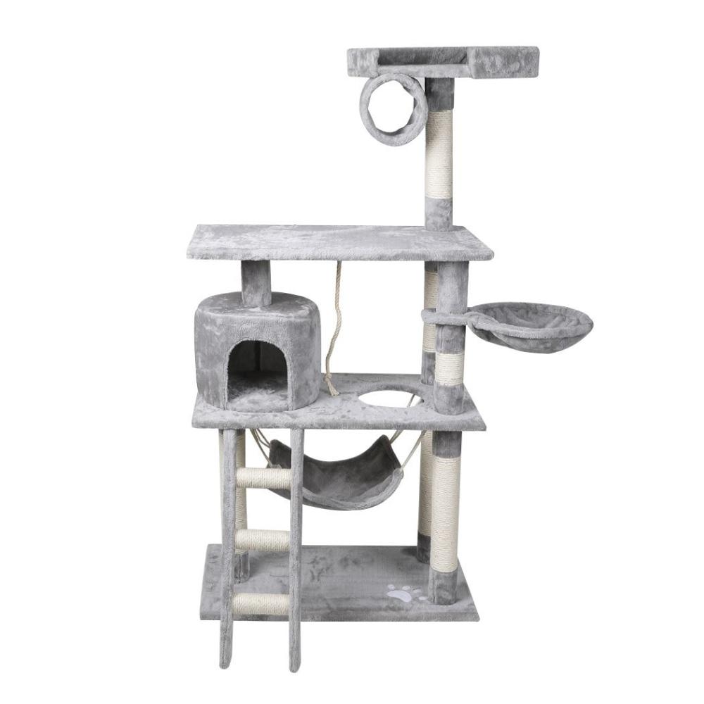 Cat Tree Beastie Scratching Post Pet Scratcher Condo Tower 140cm Grey Supplies Fast shipping On sale
