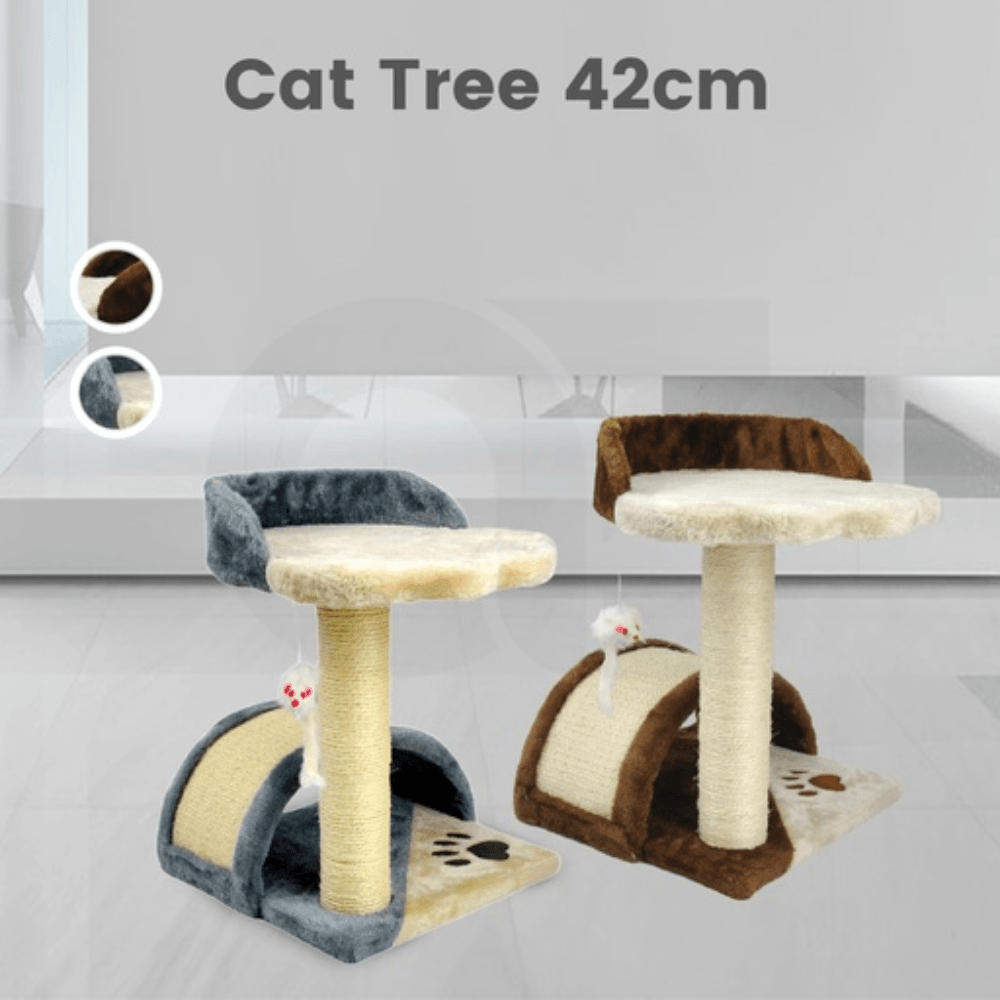 Cat Tree Small 42cm (Brown) Cares Fast shipping On sale
