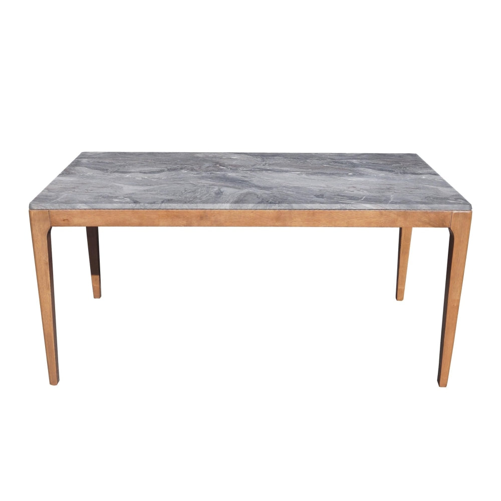 Rectangle Wooden Dining Table 160cm Paladina Look - Walnut & Grey Fast shipping On sale
