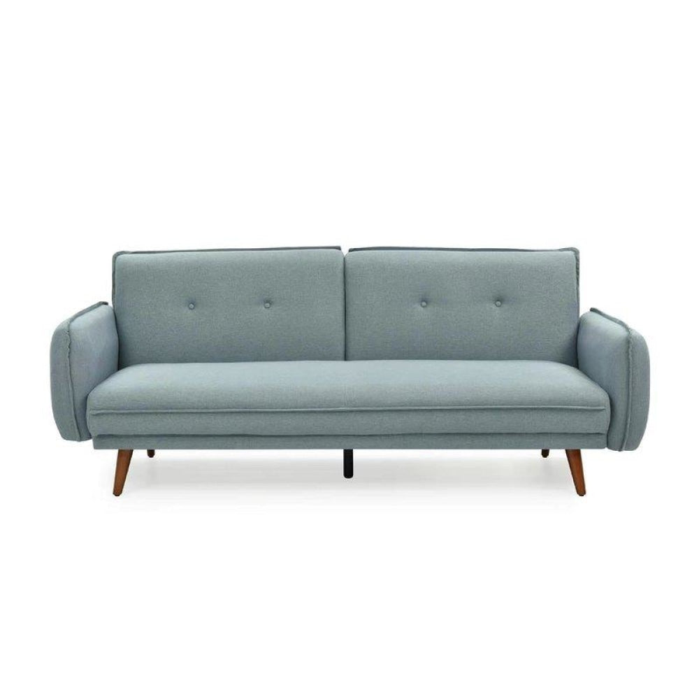 Designer Modern 3 - Seater Fabric Lounge Couch Sofa Bed - Light Blue Fast shipping On sale