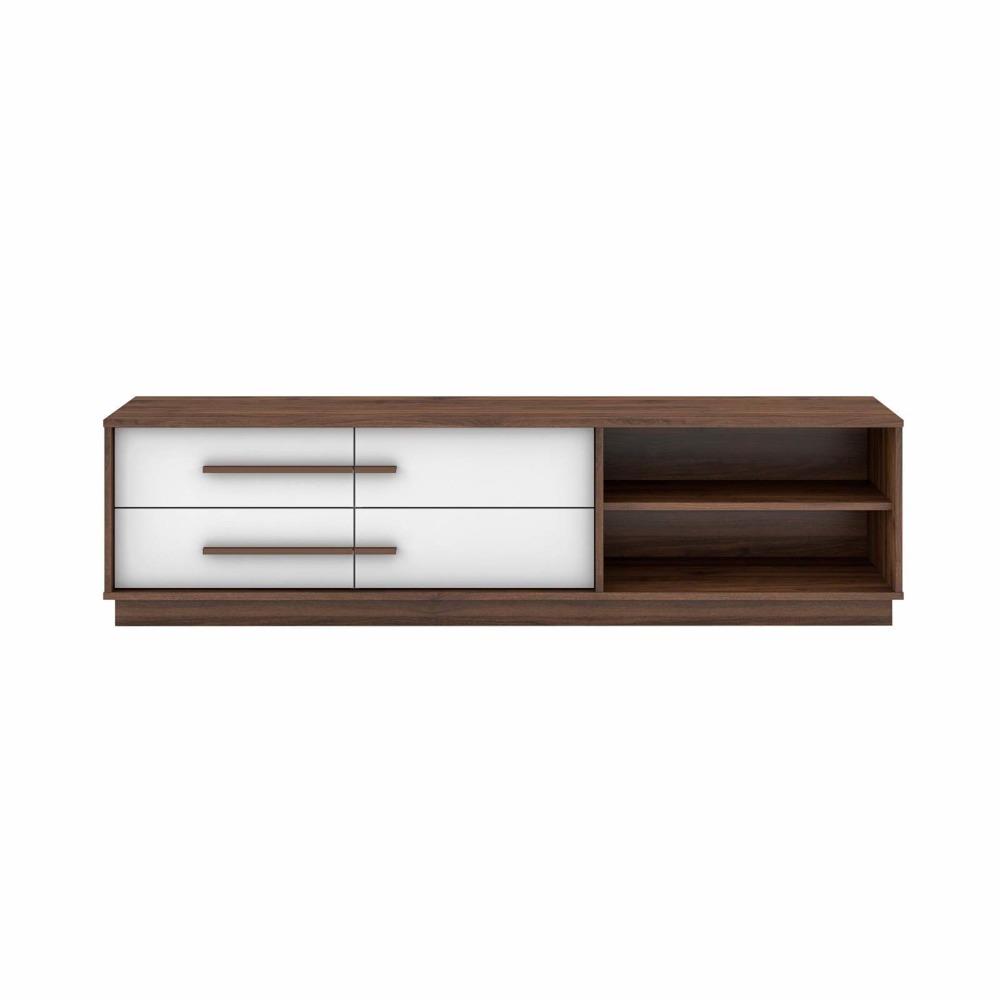 Cecilia Modern Scandinavian TV Stand Entertainment Unit 1.6m – Columbia/White Fast shipping On sale