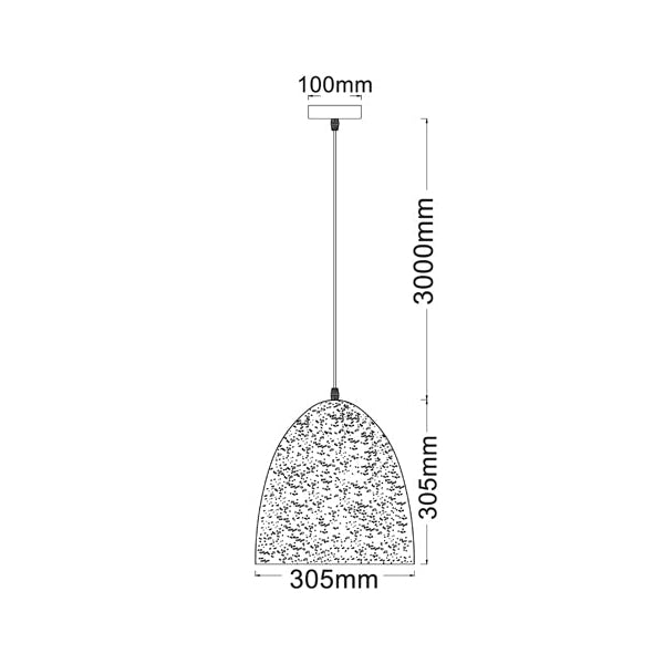 CELESTE Pendant Lamp Light Interior ES Black Ellipse OD305mm Fast shipping On sale