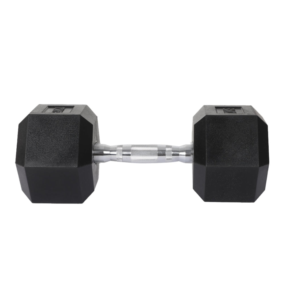 Centra Rubber Hex Dumbbell 20kg Home Gym Exercise Weight Fitness Training Sports & Fast shipping On sale