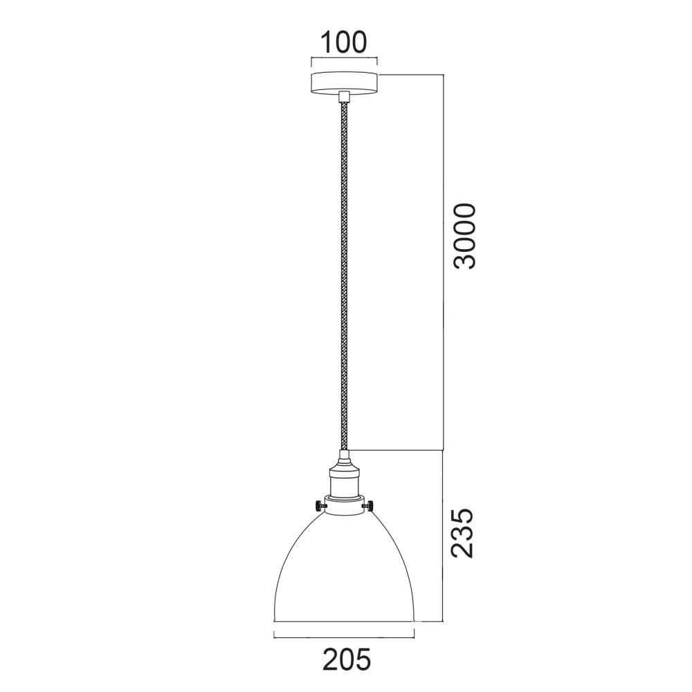 CEREMA Pendant Lamp Light Interior ES 40W White Ellipse OD205mm x L235mm Fast shipping On sale