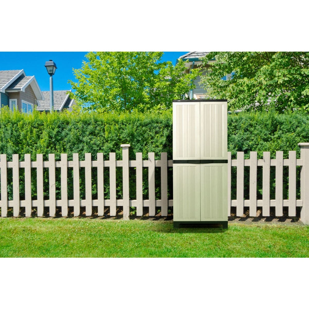 Certa Outdoor Multi-Purpose Cupboard Storage Cabinet Beige Fast shipping On sale