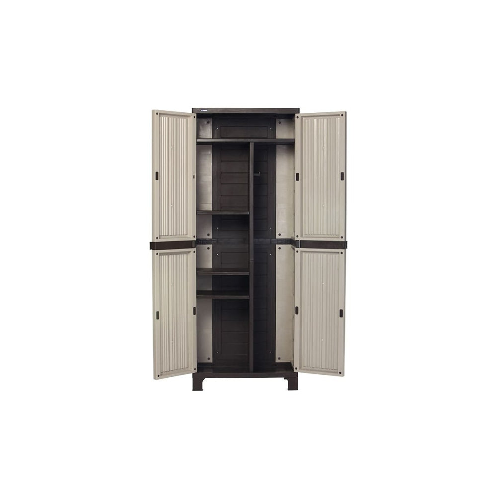 Certa Outdoor Multi-Purpose Cupboard Storage Cabinet Beige Fast shipping On sale