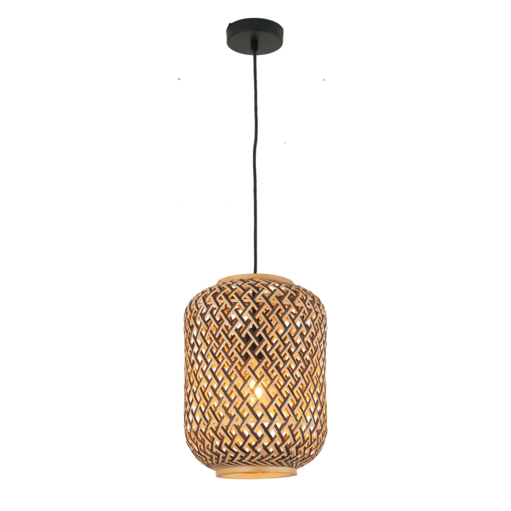 CESTA Pendant Lamp Light Interior ES 40W Cylinder Bamboo Cage OD250mm X L360m Fast shipping On sale