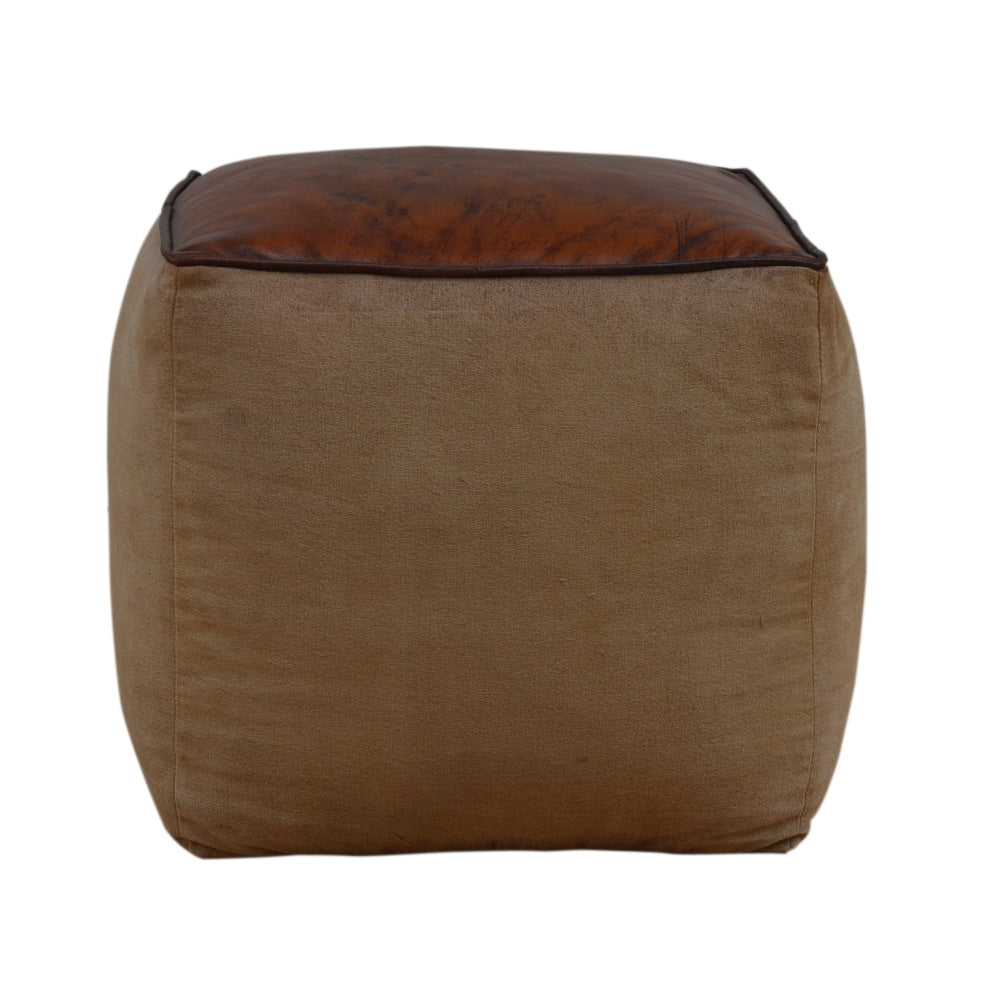 Charleston Vintage Rustic Polo Square Foot Stool Ottoman Fast shipping On sale