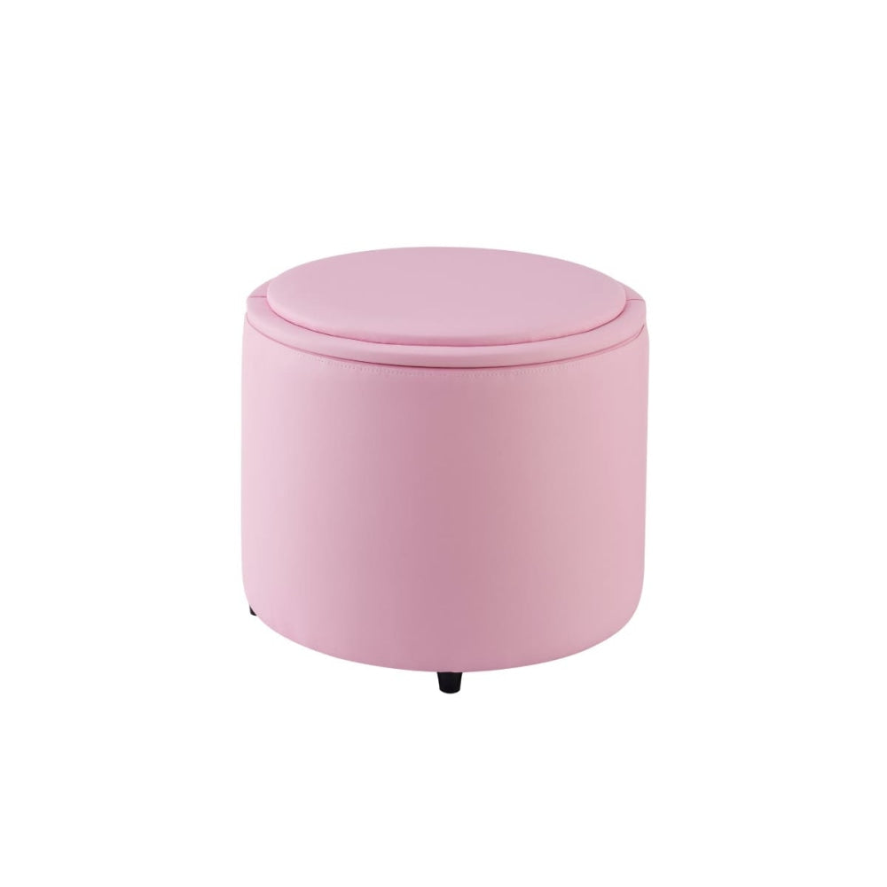 Charlie Kids Furniture Ottoman Storage Toy Box Organisers - Pink Fast shipping On sale