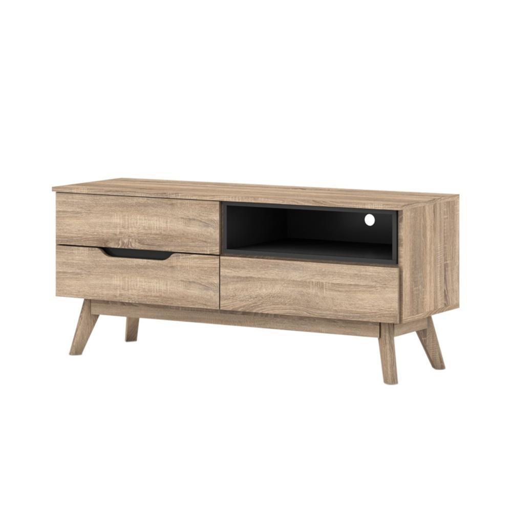 Chase Scandinavian TV Stand Cabinet Entertainment Unit 1.2m - Oak Fast shipping On sale