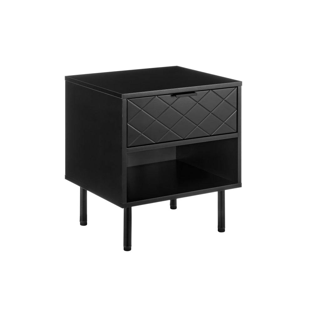 Momentous Living Christian Bedside Nightstand Side Table Black