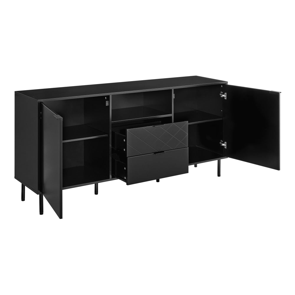 Christian Buffet Unit Sideboard Storage Cabinet - Black & Fast shipping On sale