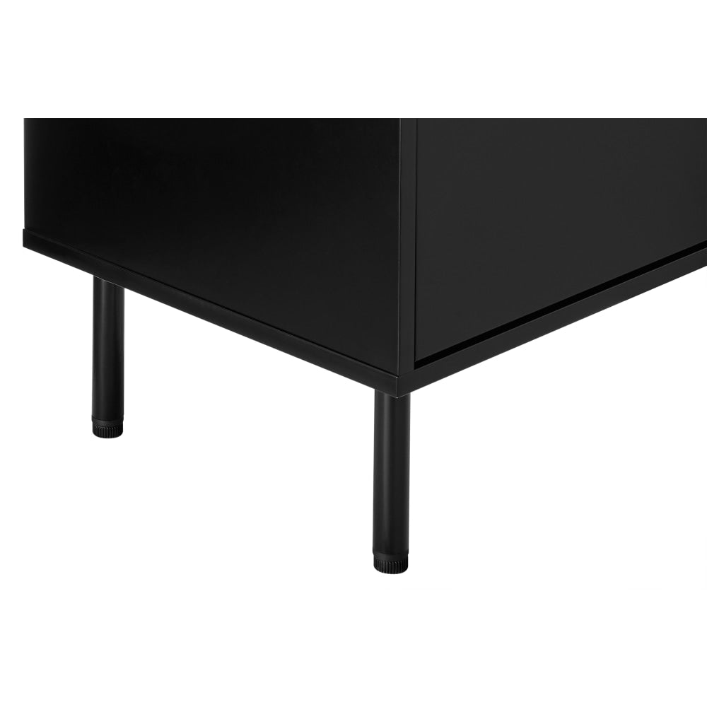 Christian Modern Chest of 3-Drawers Lowboy Storage Cabinet - Black Of Drawers Fast shipping On sale