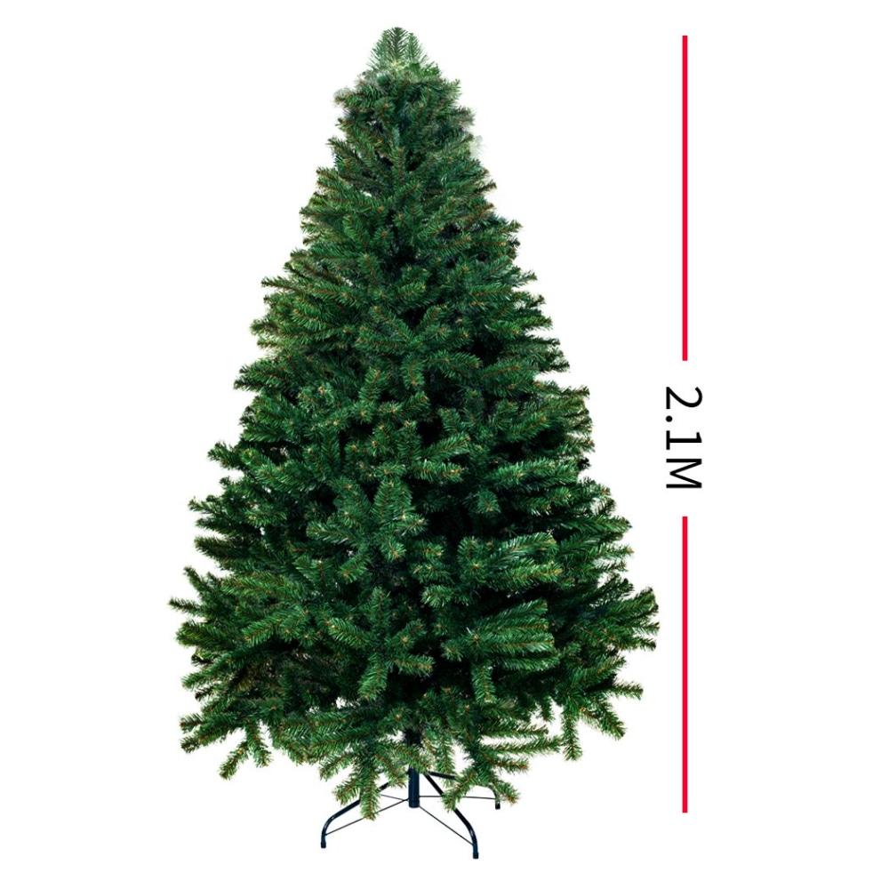 Christmas Tree 2.1M 7Ft Xmas Home Garden Decor Warm LED Lights Fast shipping On sale