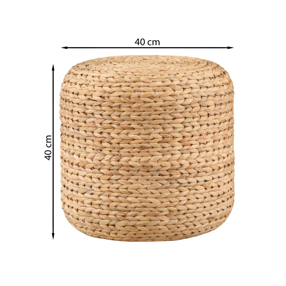 Cleo Ottoman Low Foot Stool Round - Natural Fast shipping On sale