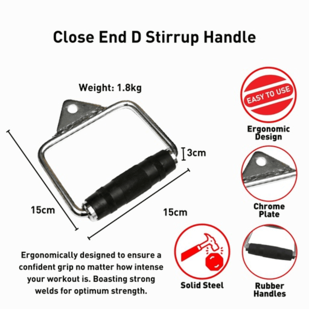 Close End D Stirrup Handle Sports & Fitness Fast shipping On sale