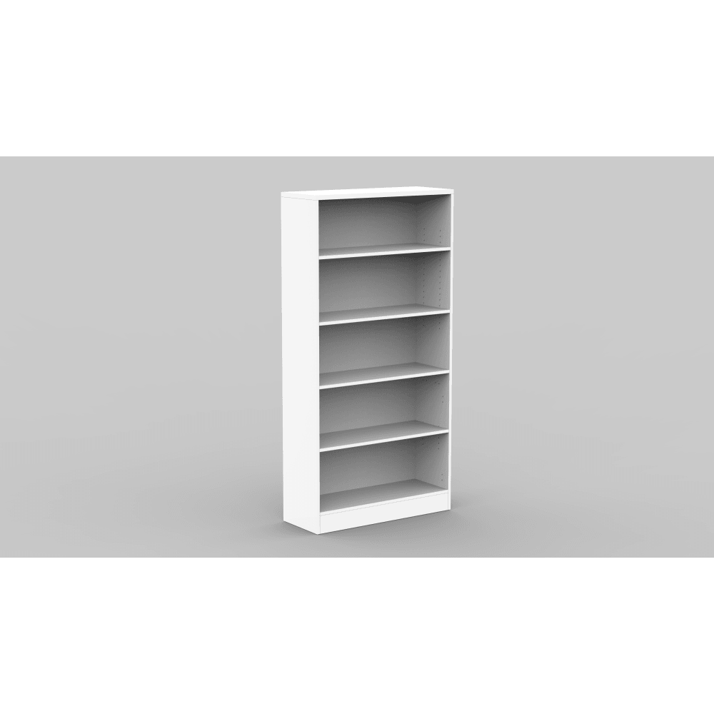 Collins 5 - Tier High Bookcase Display Cabinet W/ Adjustable Shelf - White Fast shipping On sale