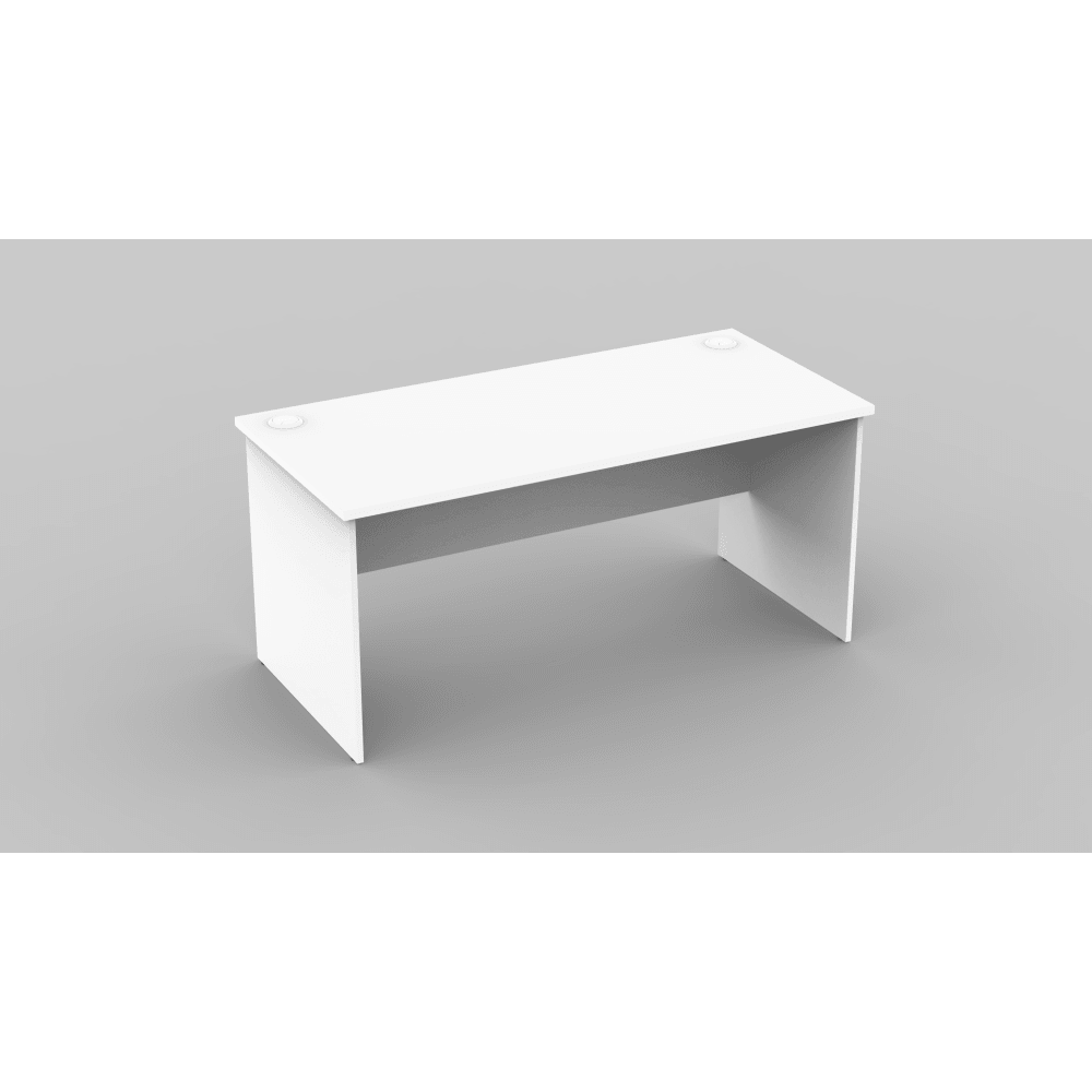 Collins Wooden Executive Straight Work Computer Office Desk 150cm - White Fast shipping On sale