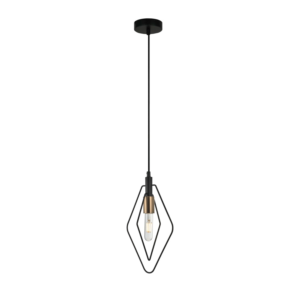 CONTOUR Pendant Lamp Light Interior ES Black Diamond with Antique Brass Highlight OD210mm Fast shipping On sale