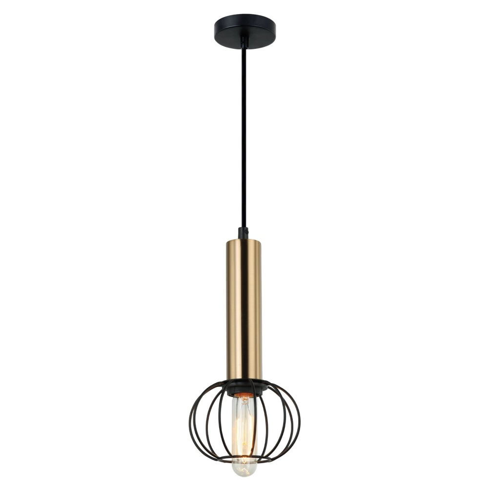 CORAZON Pendant Lamp Light Interior ES Antique Brass with Matte Black Cage Round OD150mm Fast shipping On sale
