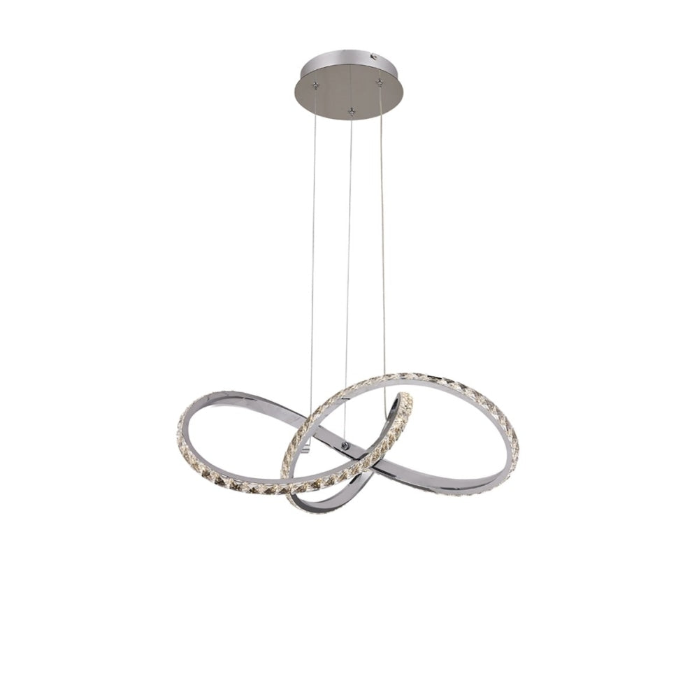 Costanzo Dimmable LED Modern Elegant Pendant Lamp Ceiling Light - Chrome Fast shipping On sale