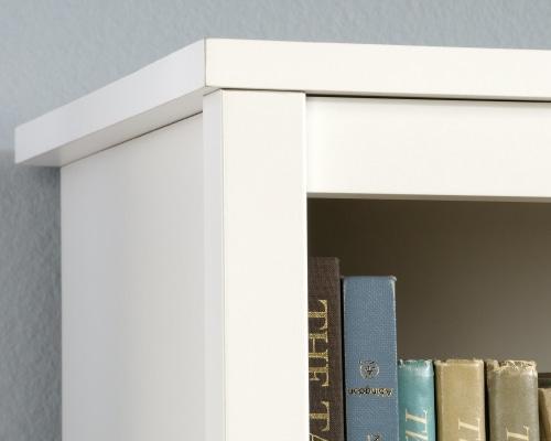Cottage Road Library Display Bookcase With Doors - Soft White Fast shipping On sale