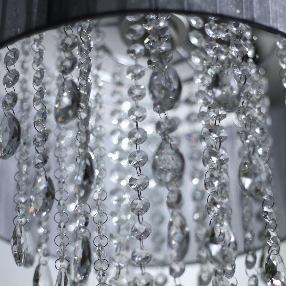 Dahlia Modern Elegant Pendant Lamp Chandelier Ceiling Light - Grey Chandeliers Fast shipping On sale