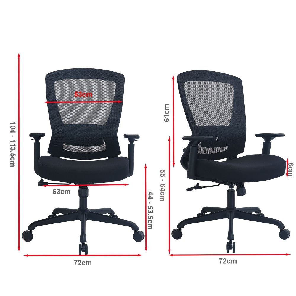 Daisy Fabric Seat Executive Manager Office Task Computer Working Chair - Black Fast shipping On sale