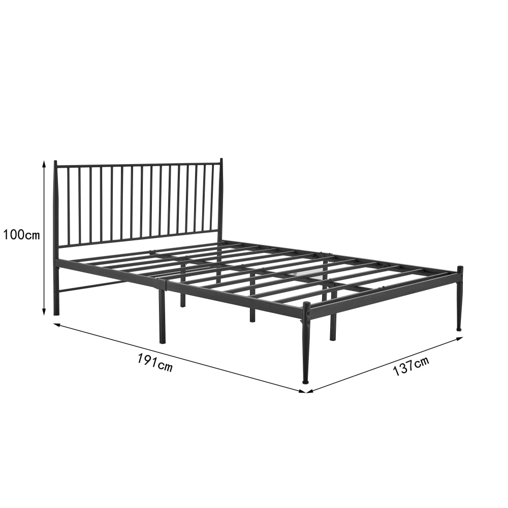 Dallas Bed Frame - Black Double Fast shipping On sale