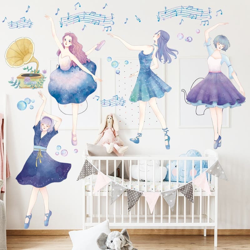 Dancing Ballerina Wall Sticker Decoration Decor Fast shipping On sale