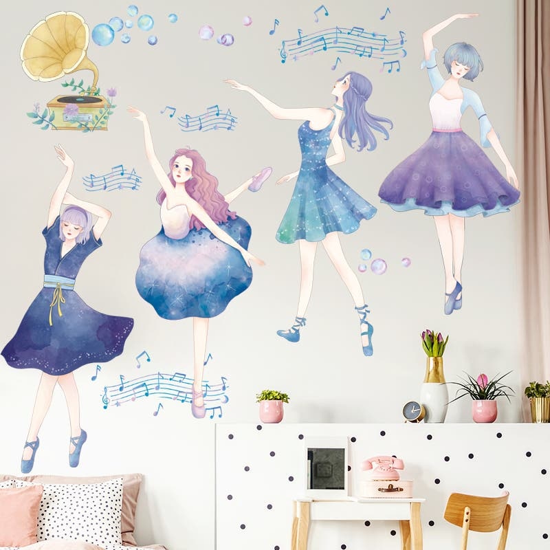 Dancing Ballerina Wall Sticker Decoration Decor Fast shipping On sale