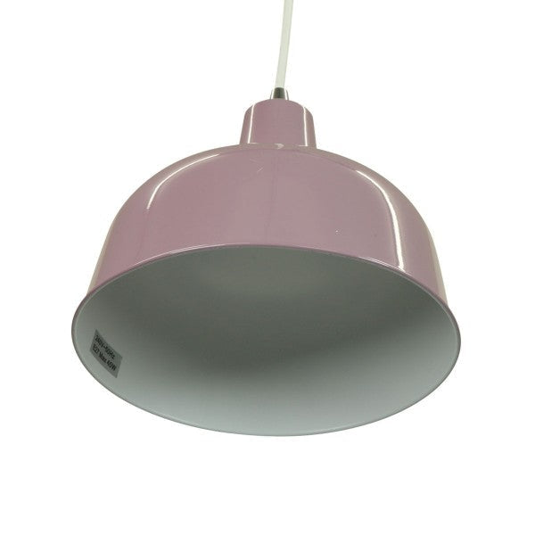 Danica Classic Dome Metal Cord Drop Pendant Light Lamp - Pastel Violet Fast shipping On sale