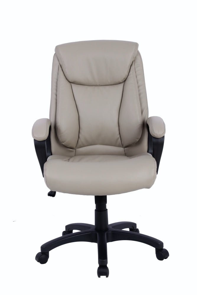 Davis PU Leather Executive Manager Height Adjustable Office Chair - Grey Fast shipping On sale