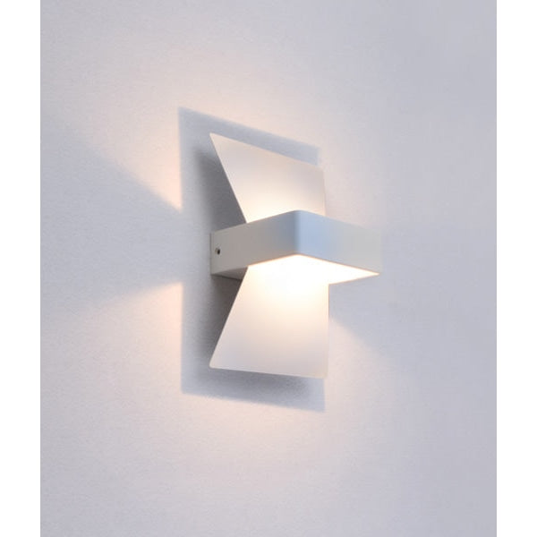 DAVOS Wall Light Interior Surface Mounted Up/Down 6W Bow Matte White 3000K 254LM Lamp Fast shipping On sale