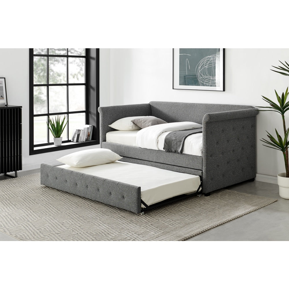 Daybed and Pull Out Trundle - Charcoal Bed Frame Fast shipping On sale