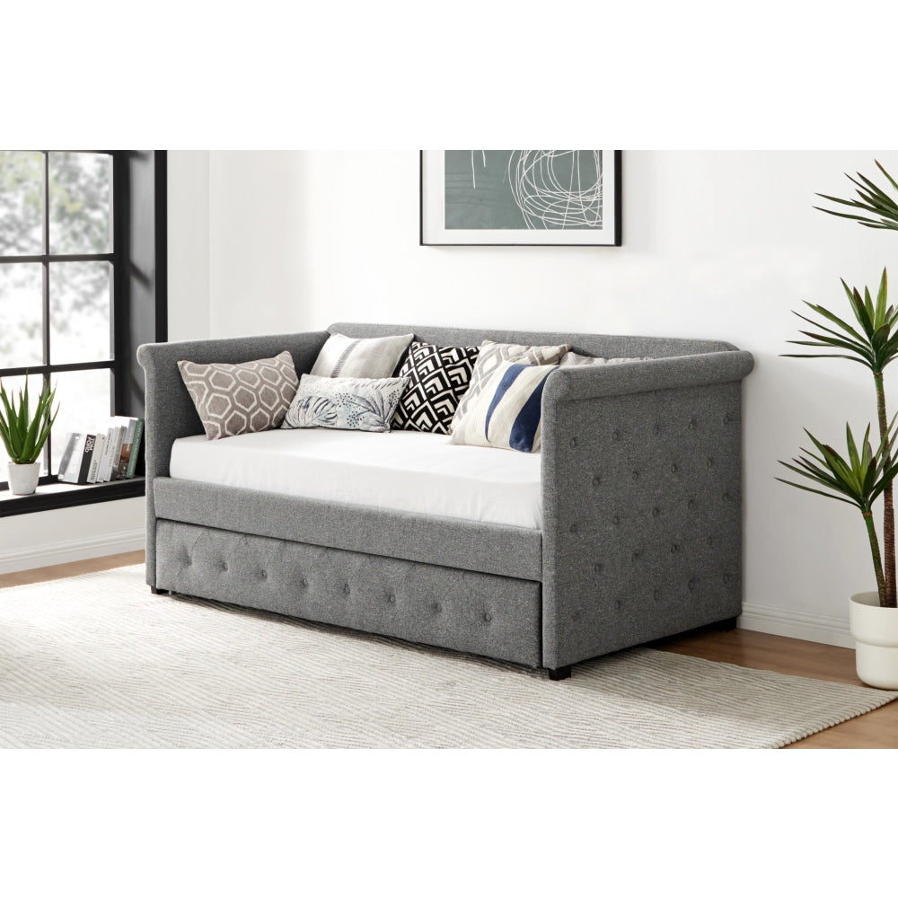 Daybed and Pull Out Trundle - Charcoal Bed Frame Fast shipping On sale