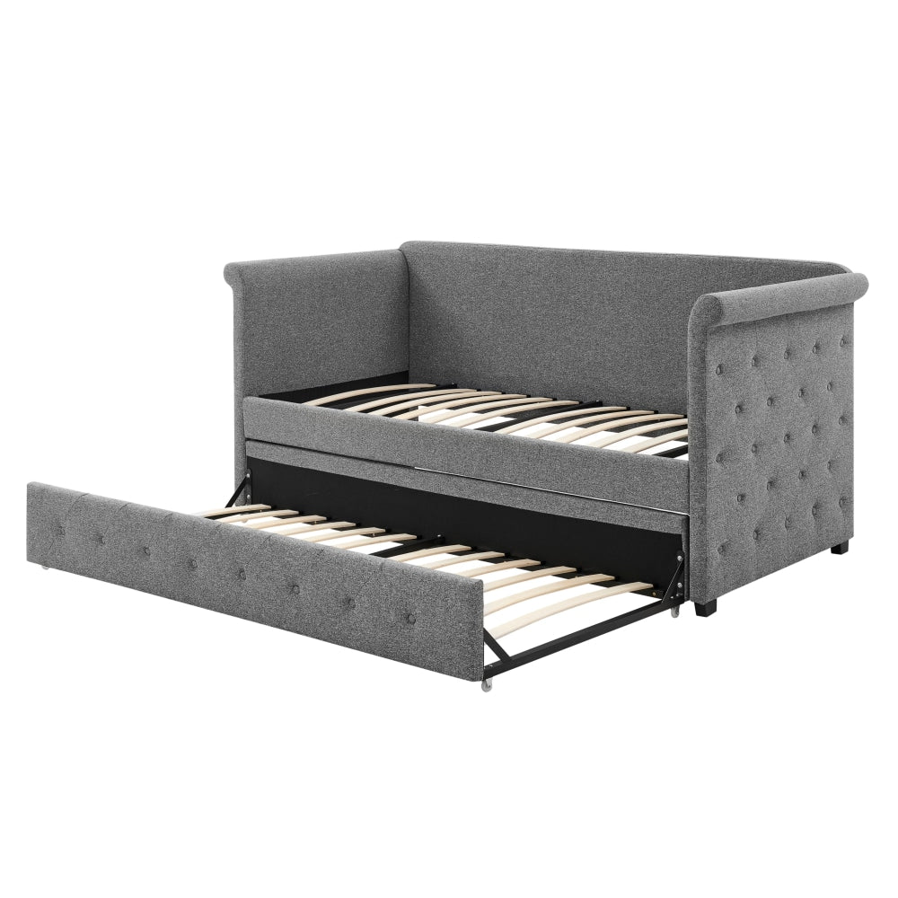 Daybed and Pull Out Trundle - Charcoal Bed Frame Fast shipping On sale