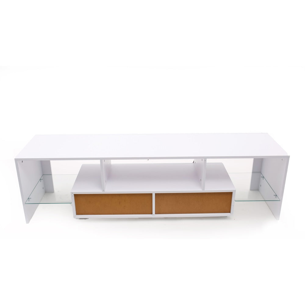 Lowline Modern Entertainment Unit TV Stand Storage 160cm - White Fast shipping On sale