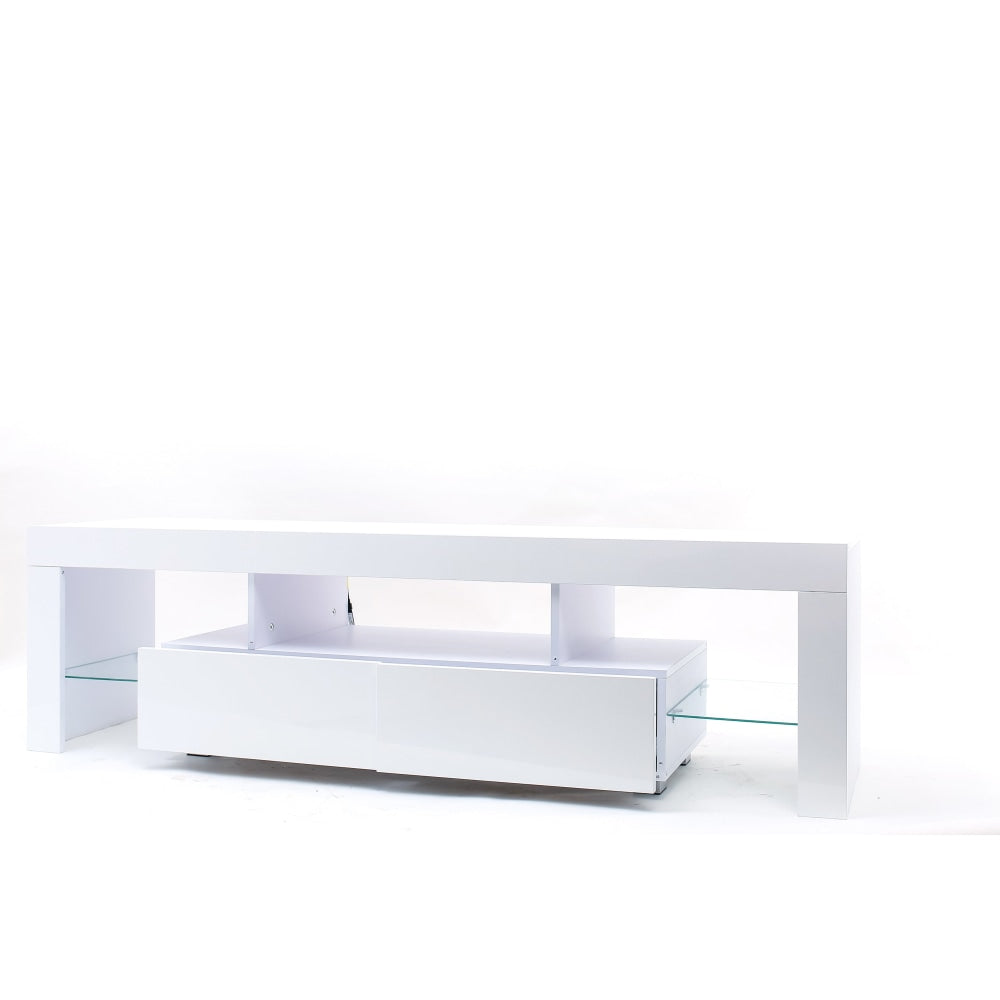 Lowline Modern Entertainment Unit TV Stand Storage 160cm - White Fast shipping On sale