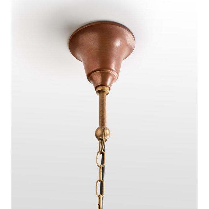 DEKSEL Pendant Lamp Light Interior ES Aged Copper Angled Dome OD400mm x H175mm Fast shipping On sale